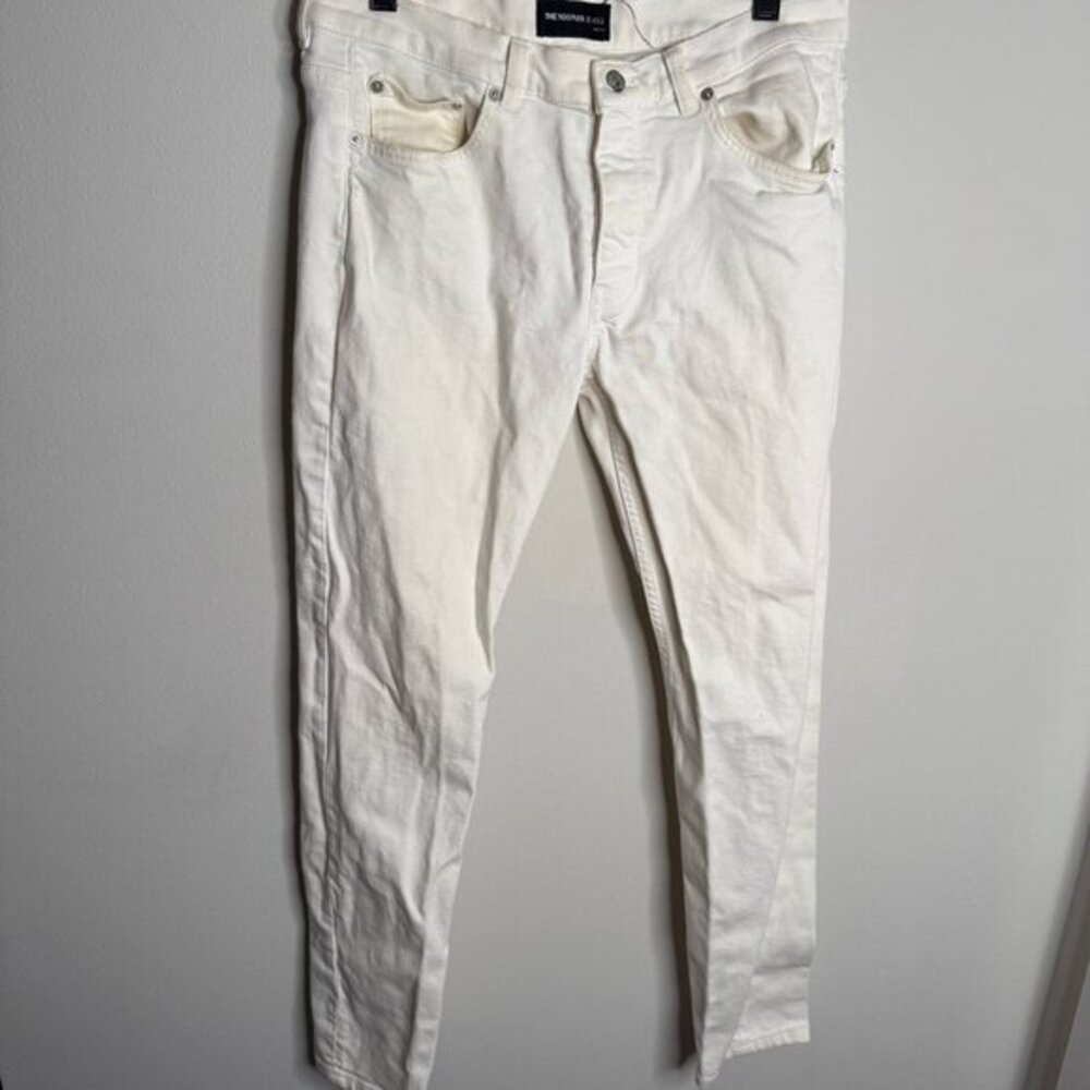 The Kooples Women's White Slim Fit Straight Leg Cotton Jeans‎ - Size 32